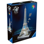 Puzzle 3D iconic Turnul Eiffel cu LED 216 piese model de colectie in miniatura