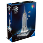 Puzzle 3D iconic Empire State Building cu LED 216 piese model de colectie in miniatura