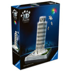 Puzzle 3D iconic Turnul din Pisa cu LED 216 piese model de colectie in miniatura