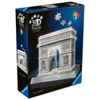 Puzzle 3D iconic Arcul de Triumf cu LED 216 piese model de colectie in miniatura