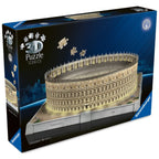 Puzzle 3D iconic Colosseum cu LED 216 piese model de colectie in miniatura