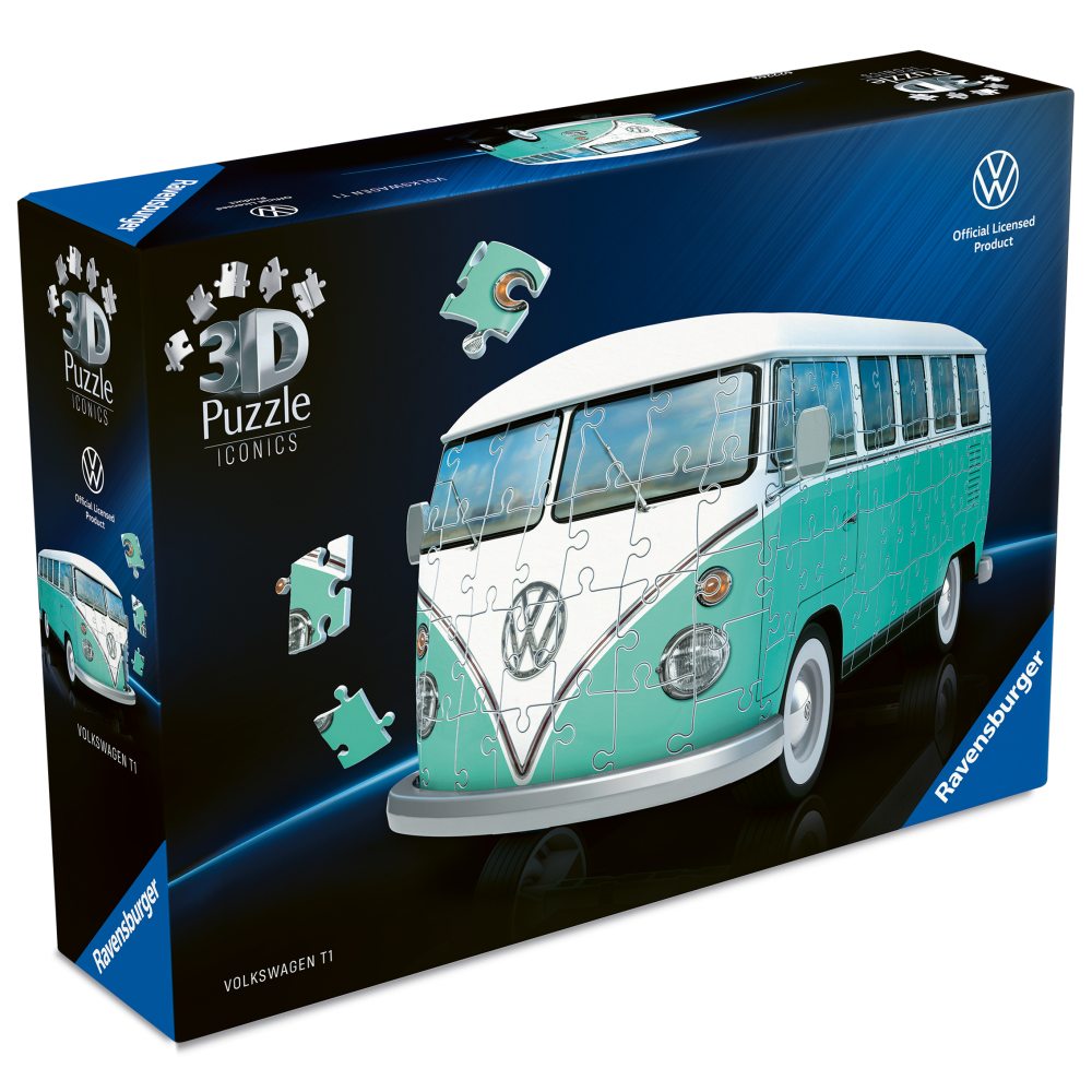 Puzzle 3D iconic Volkswagen T1 162 piese model de colectie