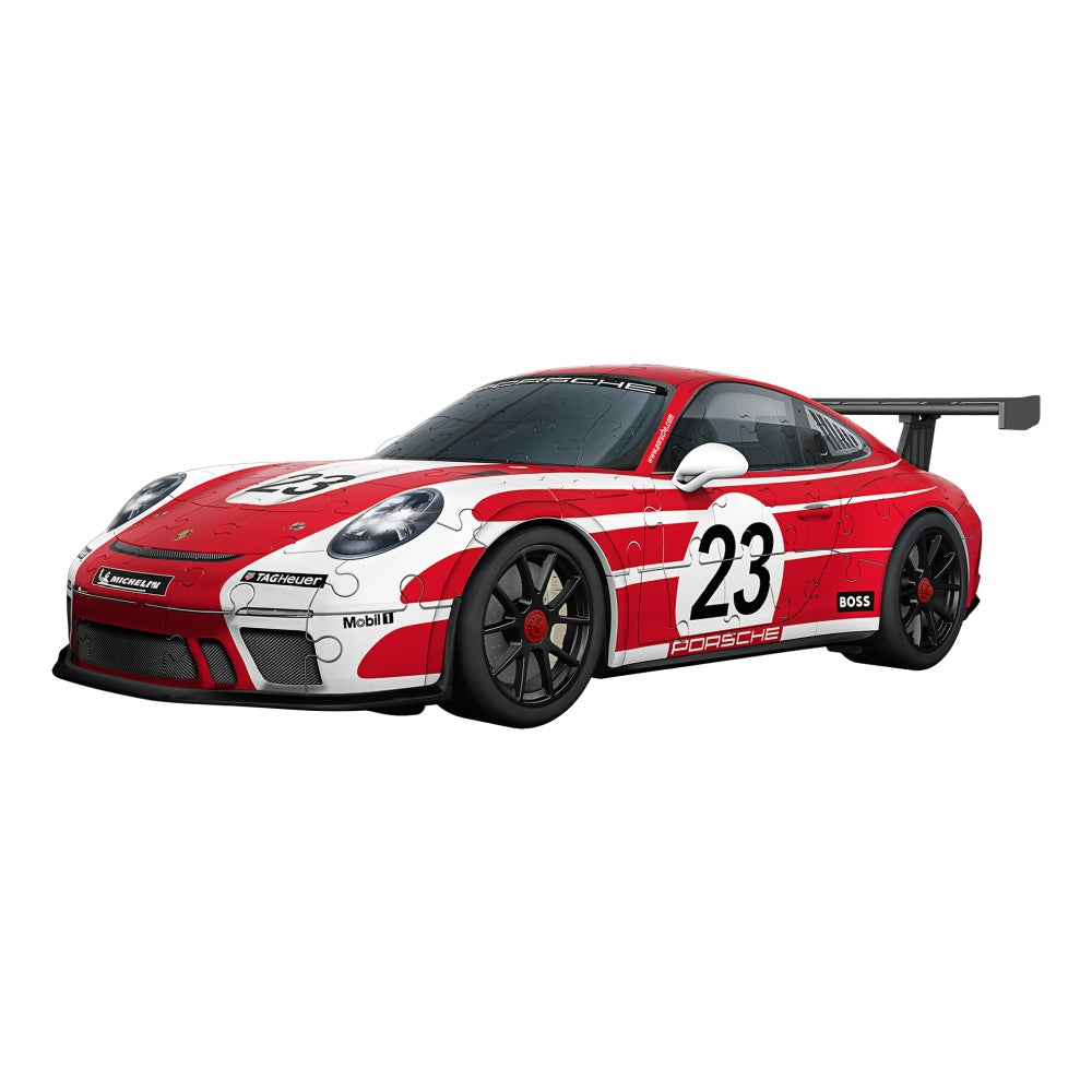PUZZLE 3D ICONIC PORSCHE 911 GT3 CUP SALZBURGER DESIGN 108 PIESE MODEL DE COLECTIE - RAVENSBURGER (RVS3D08038)
