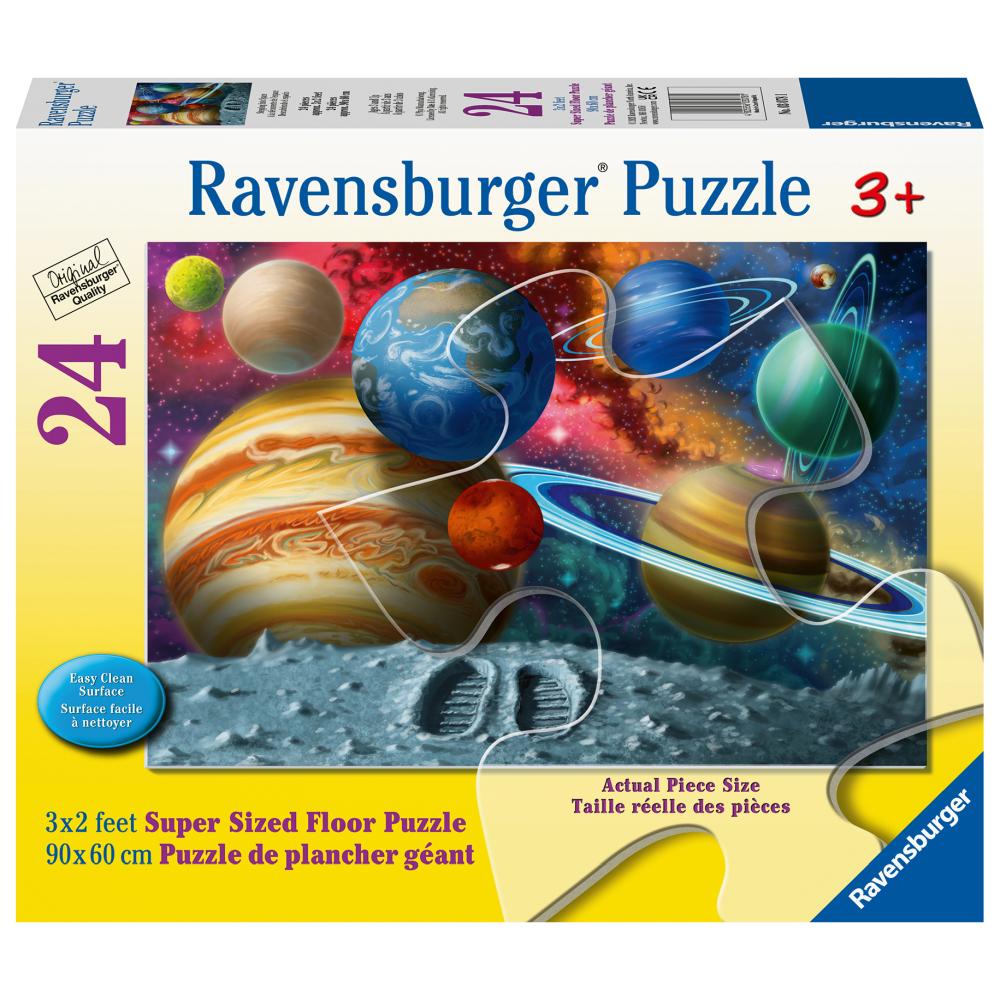 LARGE FLOOR PUZZLE LET'S STEP IN SPACE 24 PIECES - RAVENSBURGER (RVSPC03078)