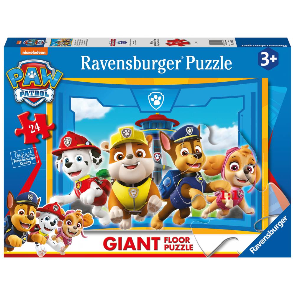LARGE FLOOR PUZZLE PUPPIES PATROL 24 PIECES - RAVENSBURGER (RVSPC03090)