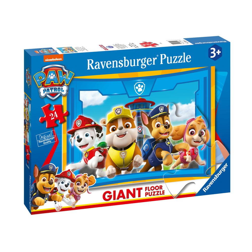 LARGE FLOOR PUZZLE PUPPIES PATROL 24 PIECES - RAVENSBURGER (RVSPC03090)
