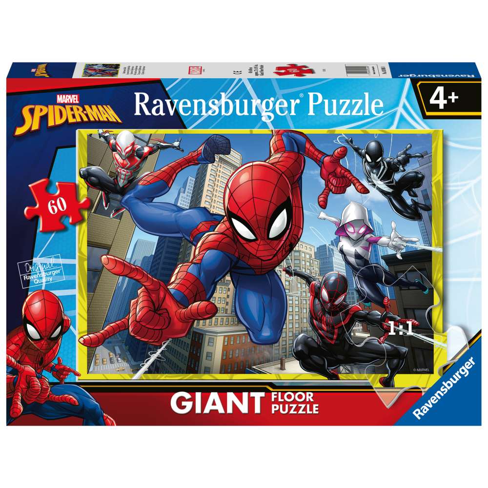 RAVENSBURGER - LARGE SPIDERMAN FLOOR PUZZLE 60 PIECES - RAVENSBURGER (RVSPC03095)