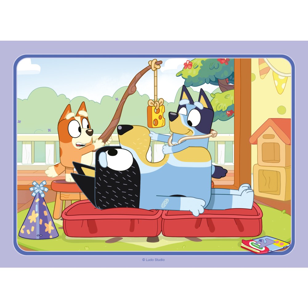 PUZZLE BLUEY 4 BUC IN CUTIE 12 16 20 24 PIESE - RAVENSBURGER (RVSPC03111)