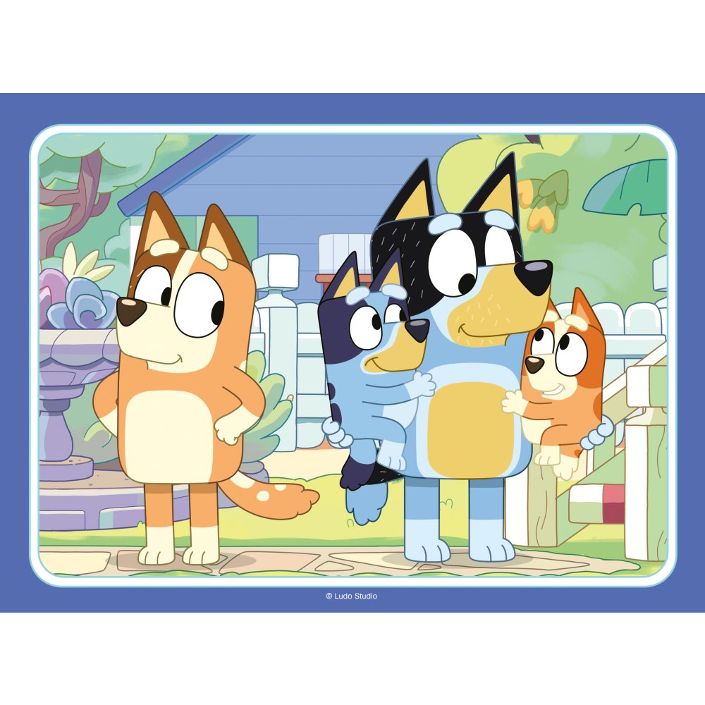 PUZZLE BLUEY 4 BUC IN CUTIE 12 16 20 24 PIESE - RAVENSBURGER (RVSPC03111)