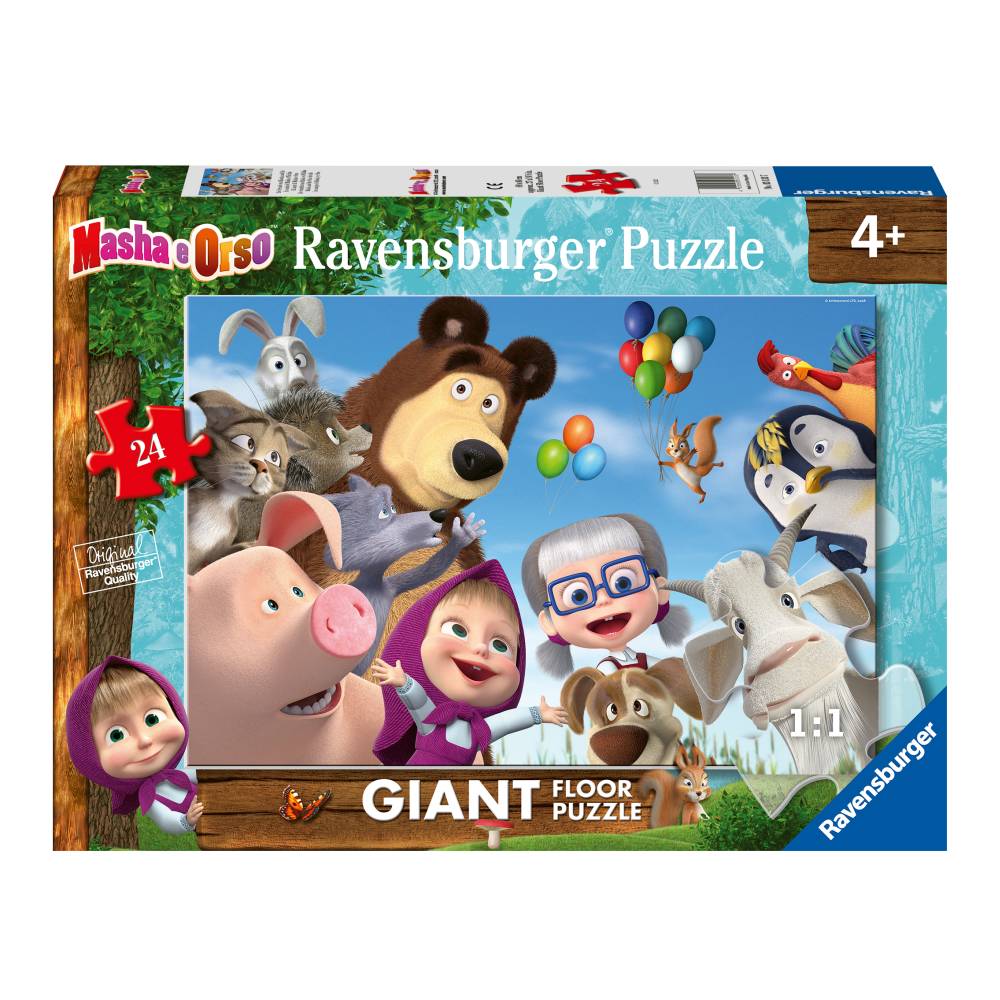 LARGE FLOOR PUZZLE MASHA AND THE BEAR 24 PIECES - RAVENSBURGER (RVSPC03133)