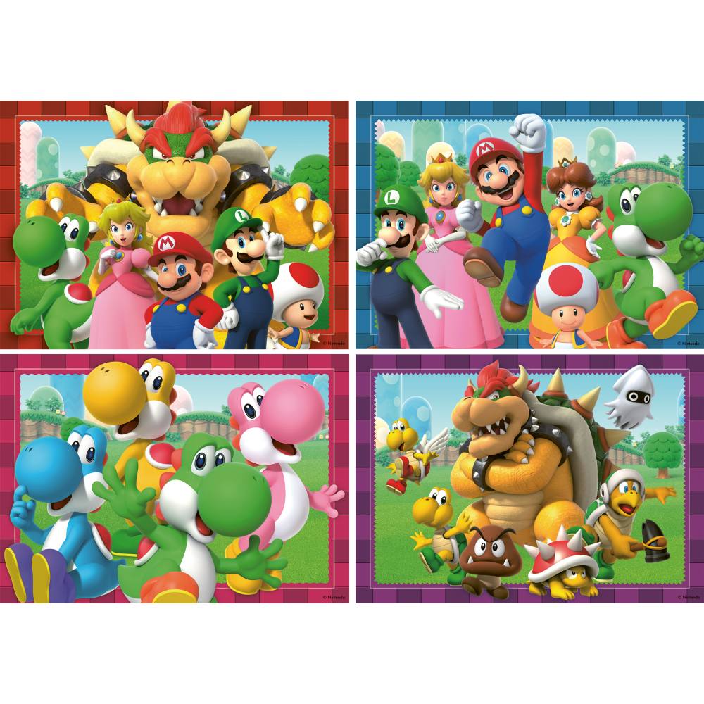 SUPER MARIO PUZZLE 4 X 100 PIECES - RAVENSBURGER (RVSPC05689)