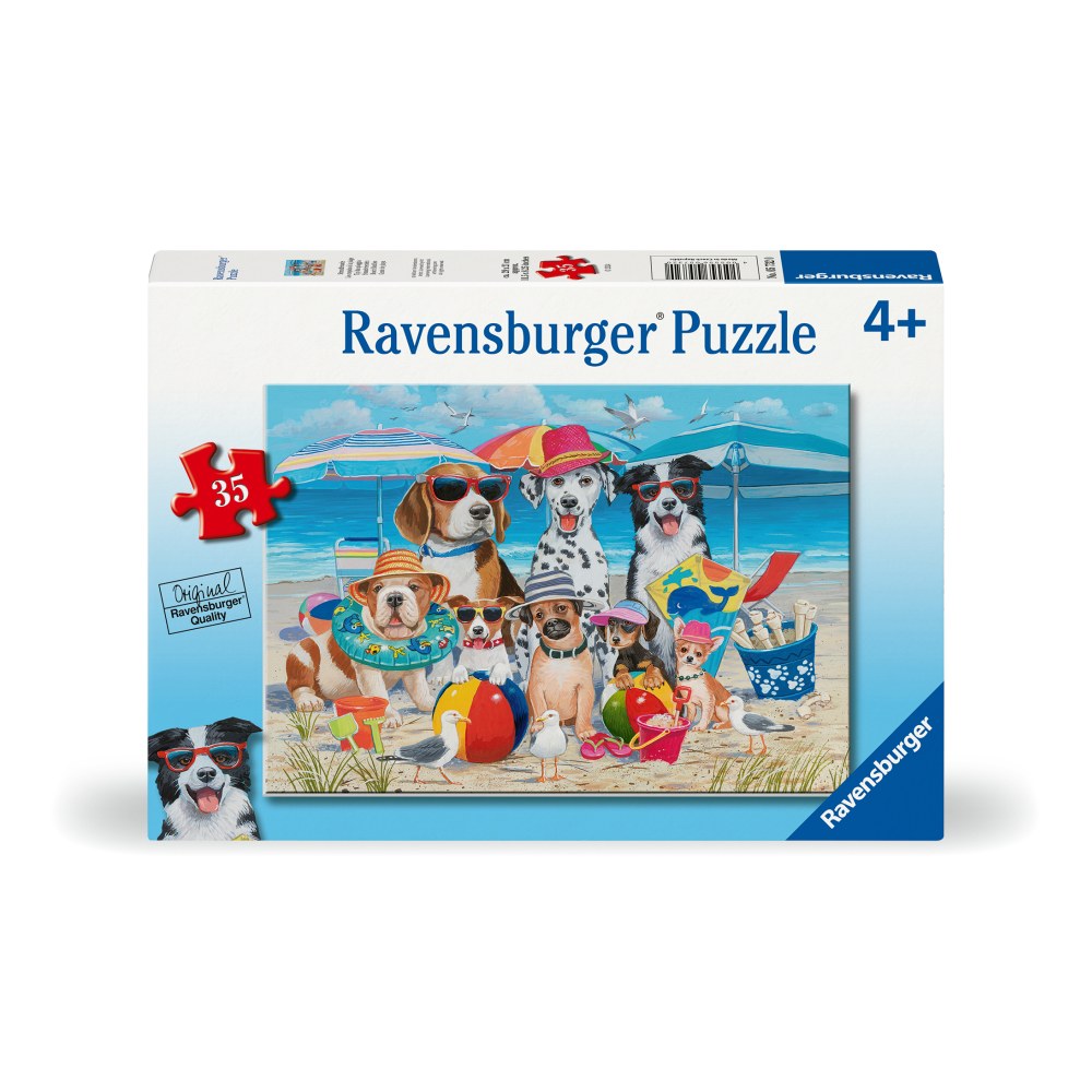 DOGS AT THE BEACH PUZZLE 35 PIECES - RAVENSBURGER (RVSPC05732)