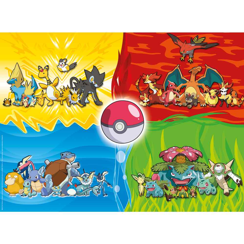 PUZZLE DIFERITE TIPURI DE POKEMONI 150 PIESE XXL - RAVENSBURGER (RVSPC10035)