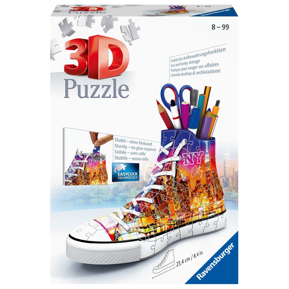 NEW YORK SNEAKER PEN HOLDER 3D PUZZLE 108 PIECES - RAVENSBURGER (RVS3D11152)