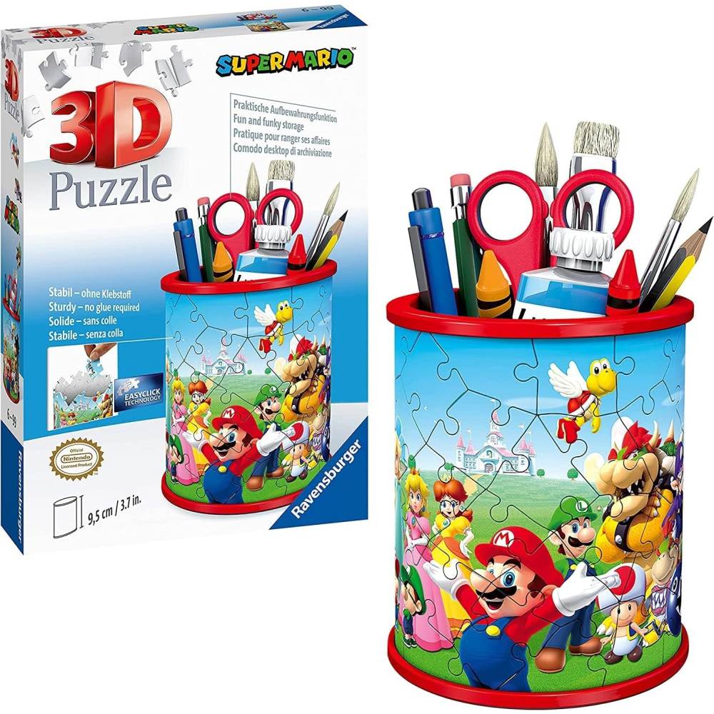 PUZZLE 3D SUPORT PIXURI SUPER MARIO 54 PIESE - RAVENSBURGER (RVS3D11255)