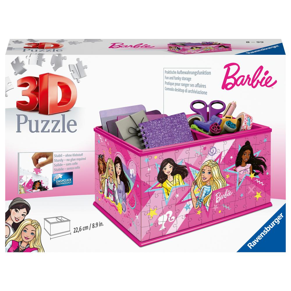 PUZZLE 3D CUTIE DEPOZITARE BARBIE 216 PIESE - RAVENSBURGER (RVS3D11584)