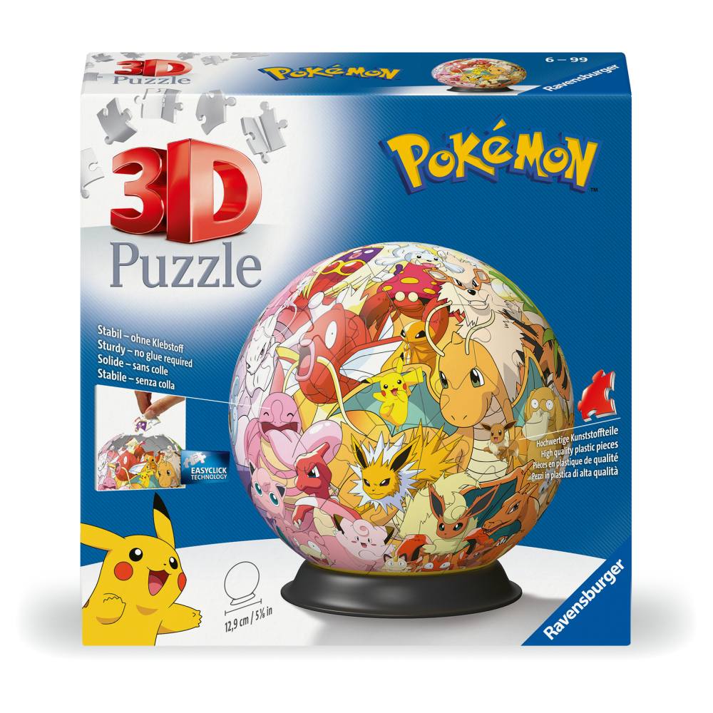 PUZZLE 3D BILA PERSONAJE POKEMON 72 PIESE - RAVENSBURGER (RVS3D11595)