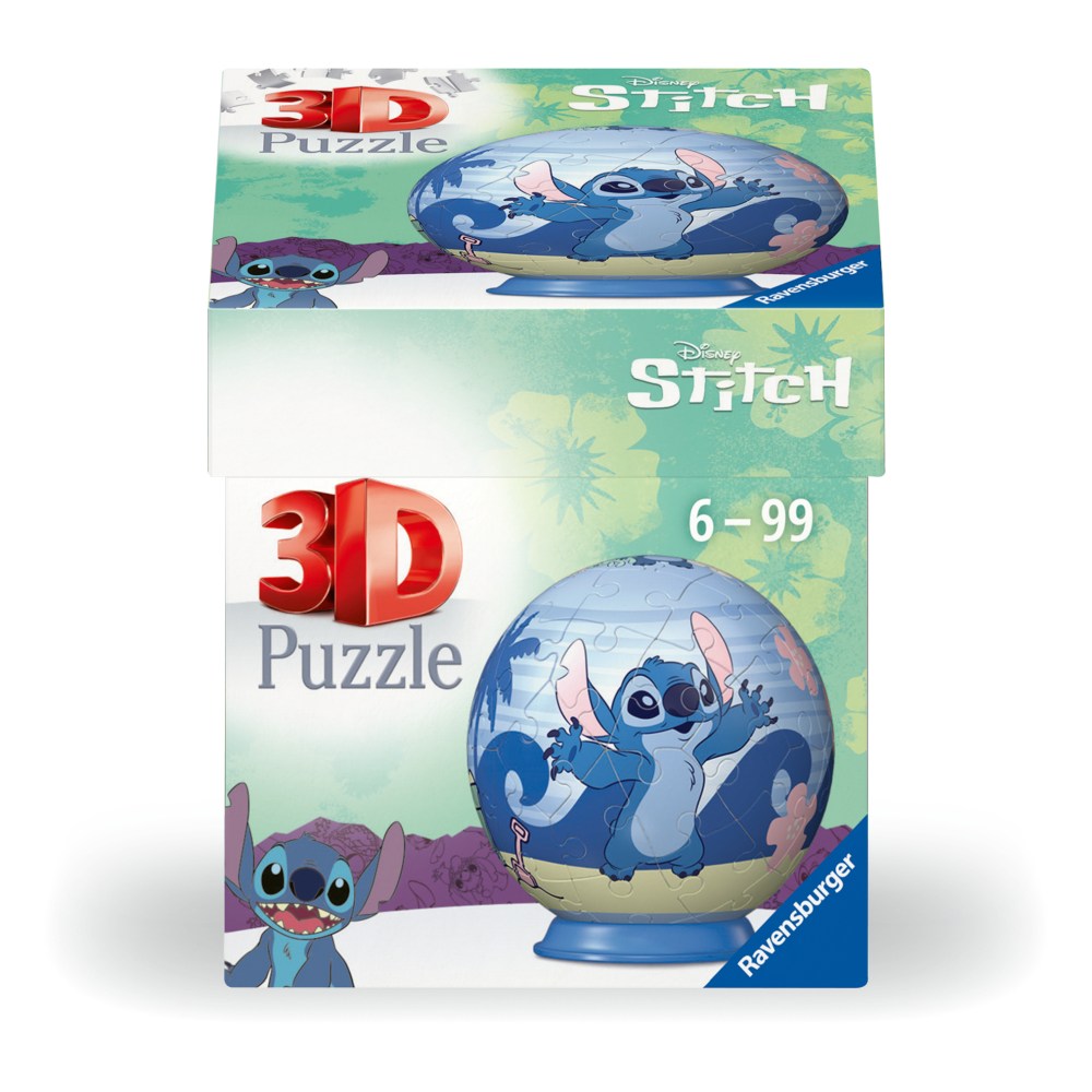 PUZZLE 3D BILA DISNEY STITCH 54 PIESE - RAVENSBURGER (RVS3D11597)