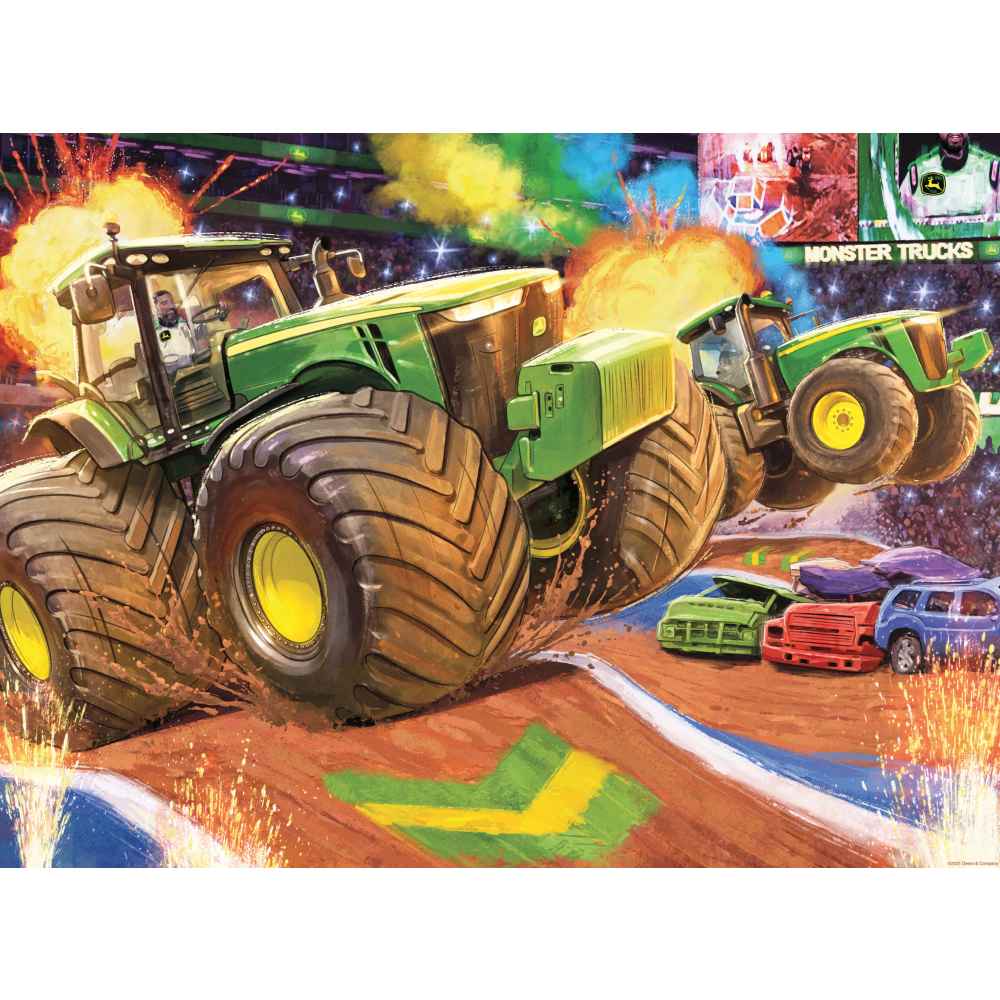 JOHN DEERE PUZZLE WITH BIG WHEELS 100 PIECES - RAVENSBURGER (RVSPC12983)