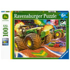 JOHN DEERE PUZZLE WITH BIG WHEELS 100 PIECES - RAVENSBURGER (RVSPC12983)