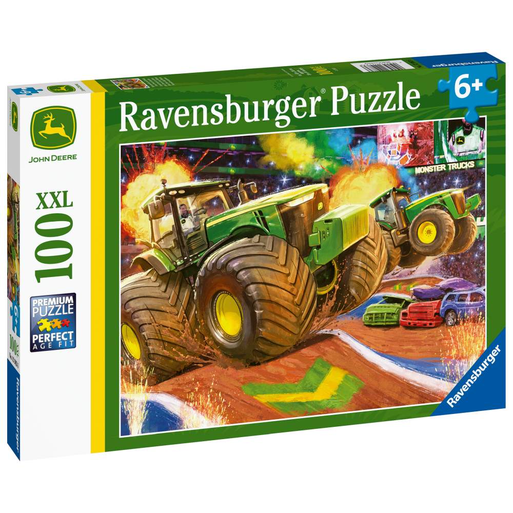 JOHN DEERE PUZZLE WITH BIG WHEELS 100 PIECES - RAVENSBURGER (RVSPC12983)