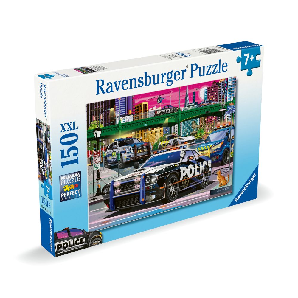 PUZZLE POLICE ON PATROL 150 PIECES - RAVENSBURGER (RVSPC13412)