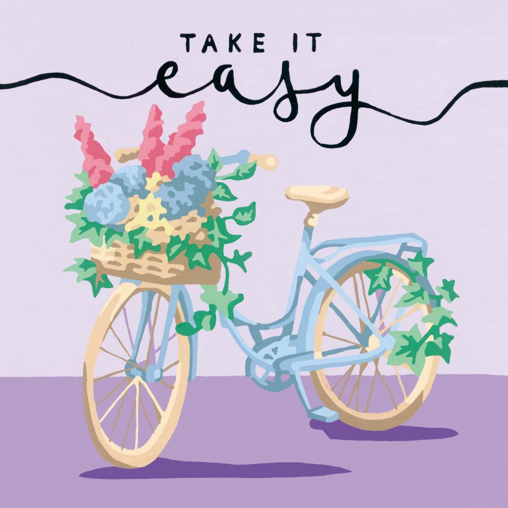 CREART PICTURA PE NUMERE PENTRU ADULTI BICICLETA TAKE IT EASY - RAVENSBURGER (RVSPBN20099)