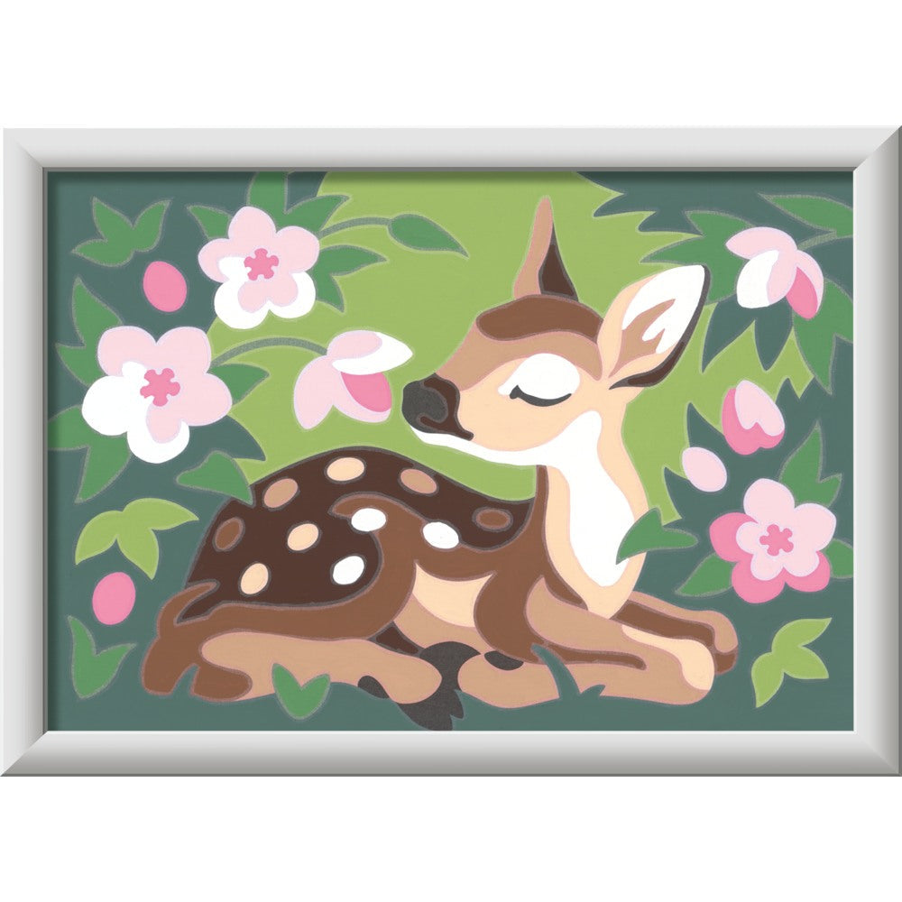 CREART PICTURA PE NUMERE PENTRU COPII PUI DE CAPRIOARA SI FLORI - RAVENSBURGER (RVSPBN20178)