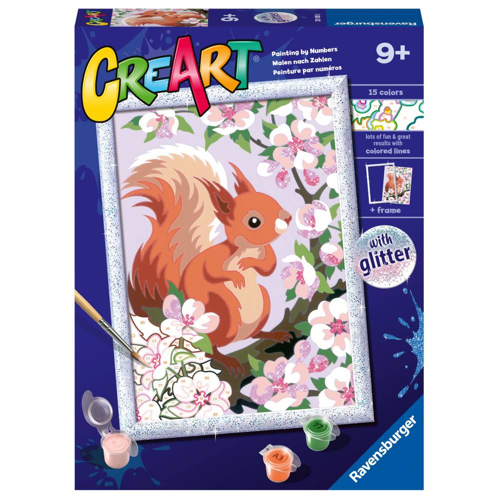 CREART PICTURA PE NUMERE PENTRU COPII CU SCLIPICI VEVERITA - RAVENSBURGER (RVSPBN20180)
