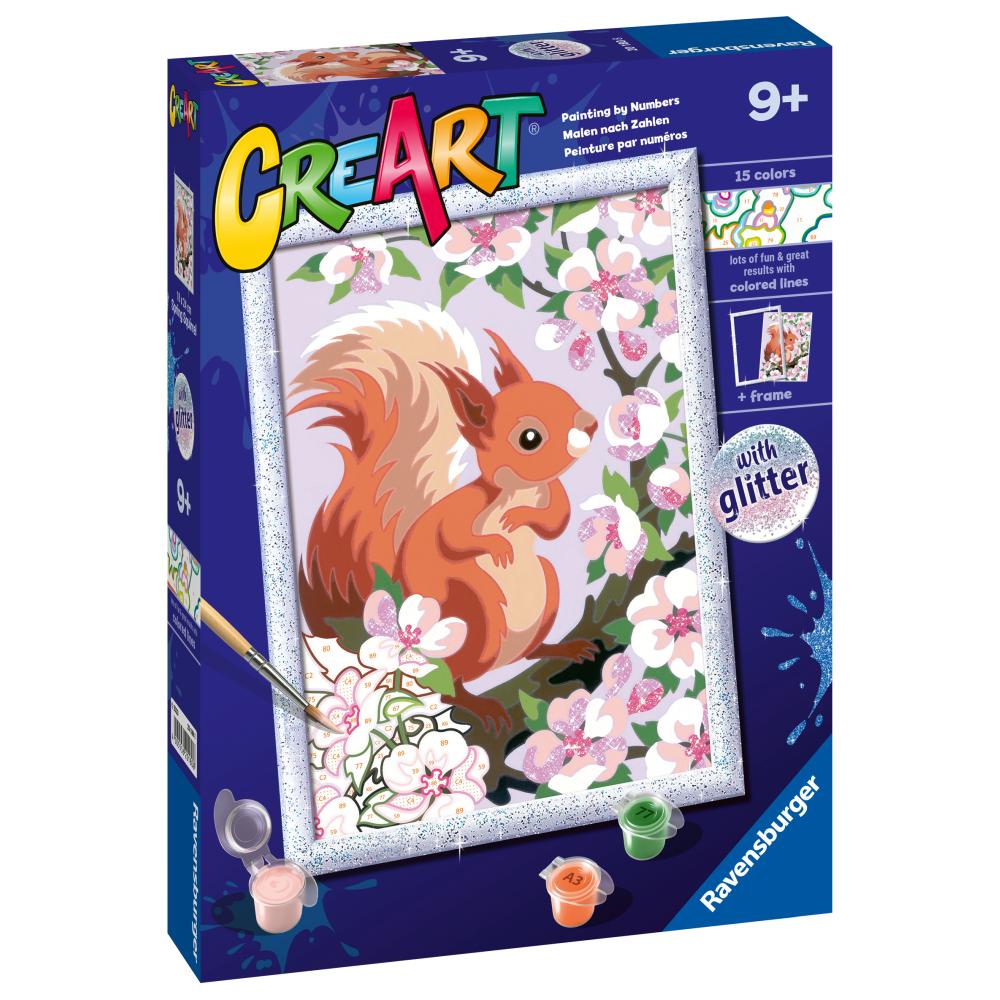 CREART PICTURA PE NUMERE PENTRU COPII CU SCLIPICI VEVERITA - RAVENSBURGER (RVSPBN20180)