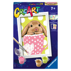 CREART PICTURA PE NUMERE PENTRU COPII IEPURAS IN CANA - RAVENSBURGER (RVSPBN20206)