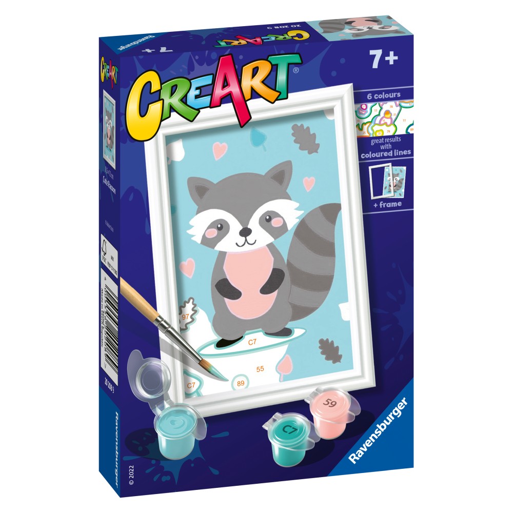 CREART PICTURA PE NUMERE PENTRU COPII RATON DRAGALAS - RAVENSBURGER (RVSPBN20208)