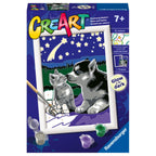 CREART PICTURA PE NUMERE PENTRU COPII PRIETENI CARE STRALUCESC IN INTUNERIC - RAVENSBURGER (RVSPBN20212)