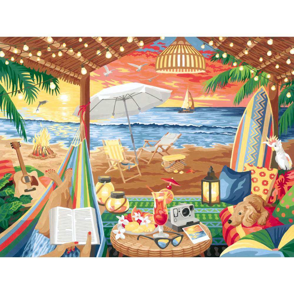 CREART PICTURA PE NUMERE PENTRU ADULTI CABANA COZY - RAVENSBURGER (RVSPBN20276)
