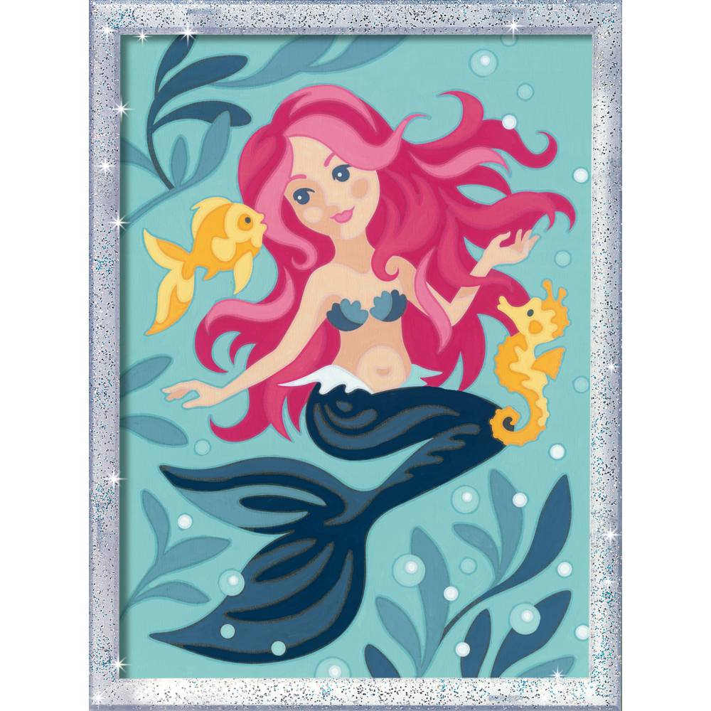 CREART PICTURA PE NUMERE PENTRU COPII CU SCLIPICI SIRENA - RAVENSBURGER (RVSPBN23568)