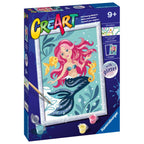 CREART PICTURA PE NUMERE PENTRU COPII CU SCLIPICI SIRENA - RAVENSBURGER (RVSPBN23568)