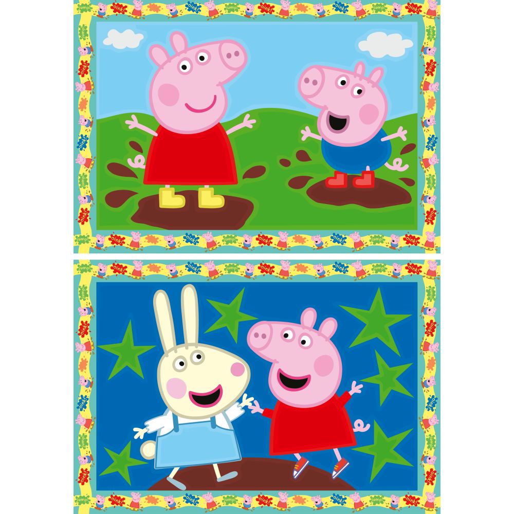 CREART PICTURA PE NUMERE PENTRU COPII 2 SABLOANE PEPPA PIG - RAVENSBURGER (RVSPBN23570)