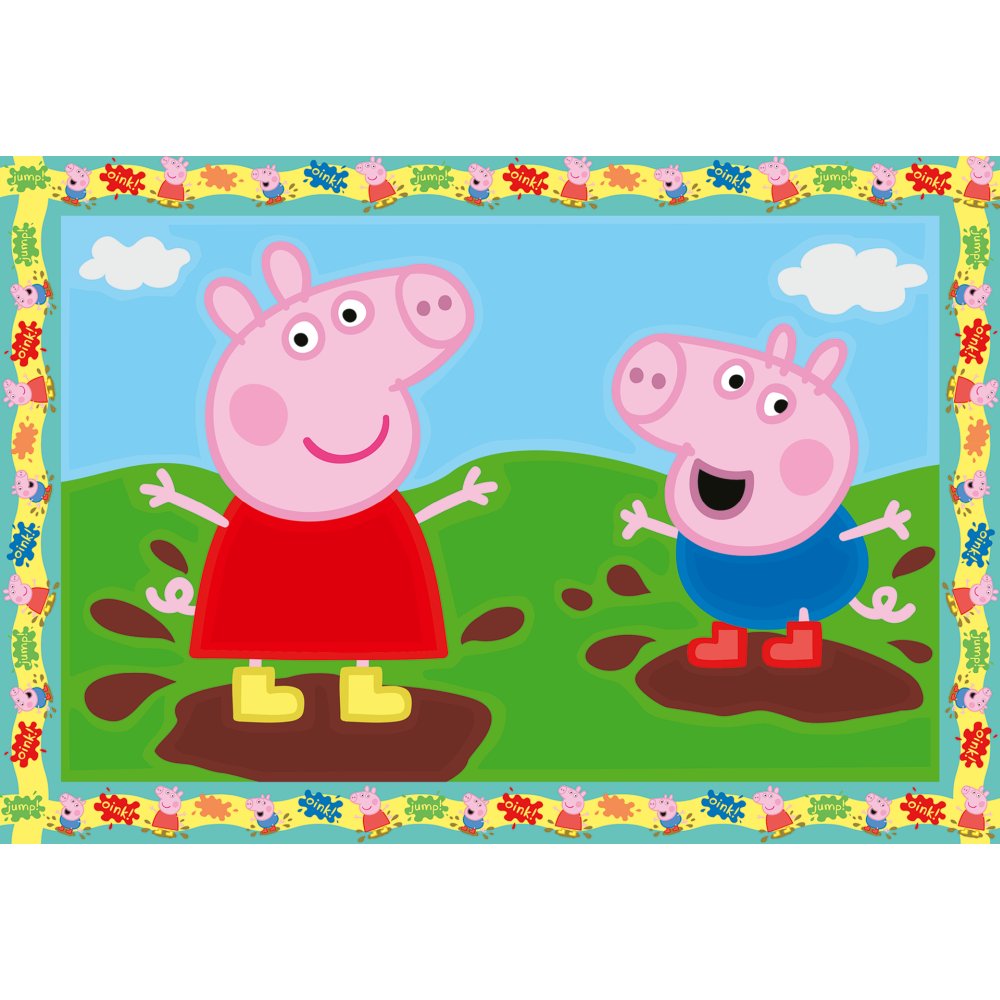 CREART PICTURA PE NUMERE PENTRU COPII 2 SABLOANE PEPPA PIG - RAVENSBURGER (RVSPBN23570)