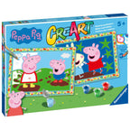 CREART PICTURA PE NUMERE PENTRU COPII 2 SABLOANE PEPPA PIG - RAVENSBURGER (RVSPBN23570)