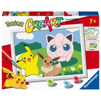 CREART PICTURA PE NUMERE PENTRU COPII PERSONAJE POKEMON - RAVENSBURGER (RVSPBN23571)