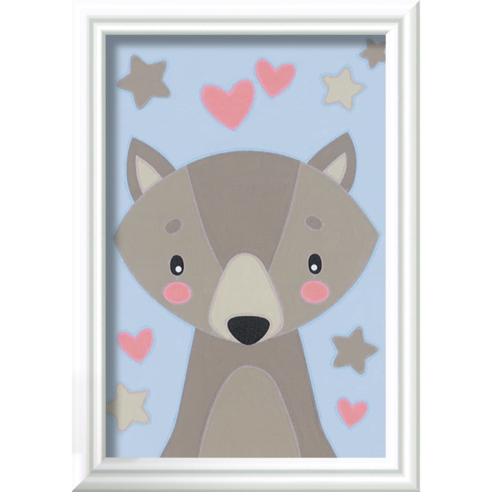 CREART PICTURA PE NUMERE PENTRU COPII LUP DRAGUT - RAVENSBURGER (RVSPBN23605)