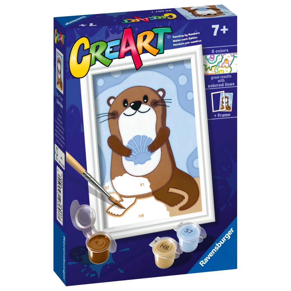 CREART PICTURA PE NUMERE PENTRU COPII VIDRA DRAGALASA - RAVENSBURGER (RVSPBN23607)