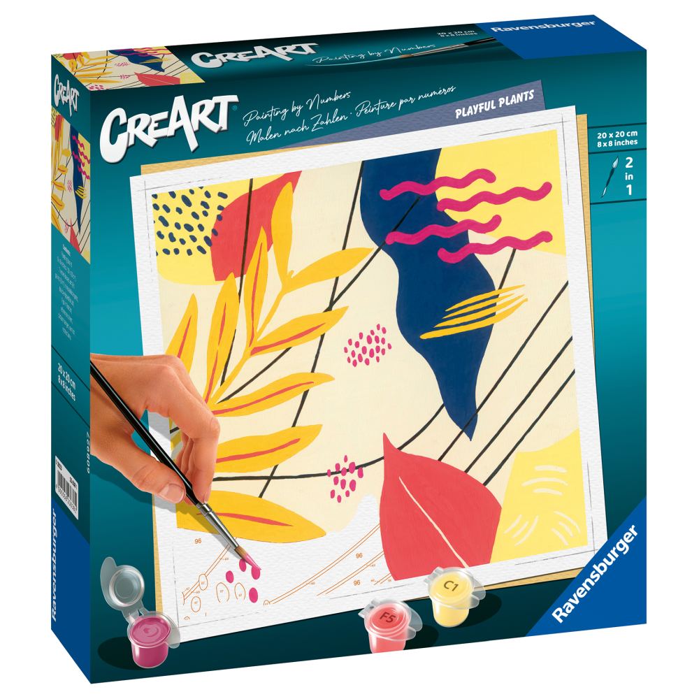 PAINTING BY NUMBERS PLAYFUL PLANTS - RAVENSBURGER (RVSPBN23638)