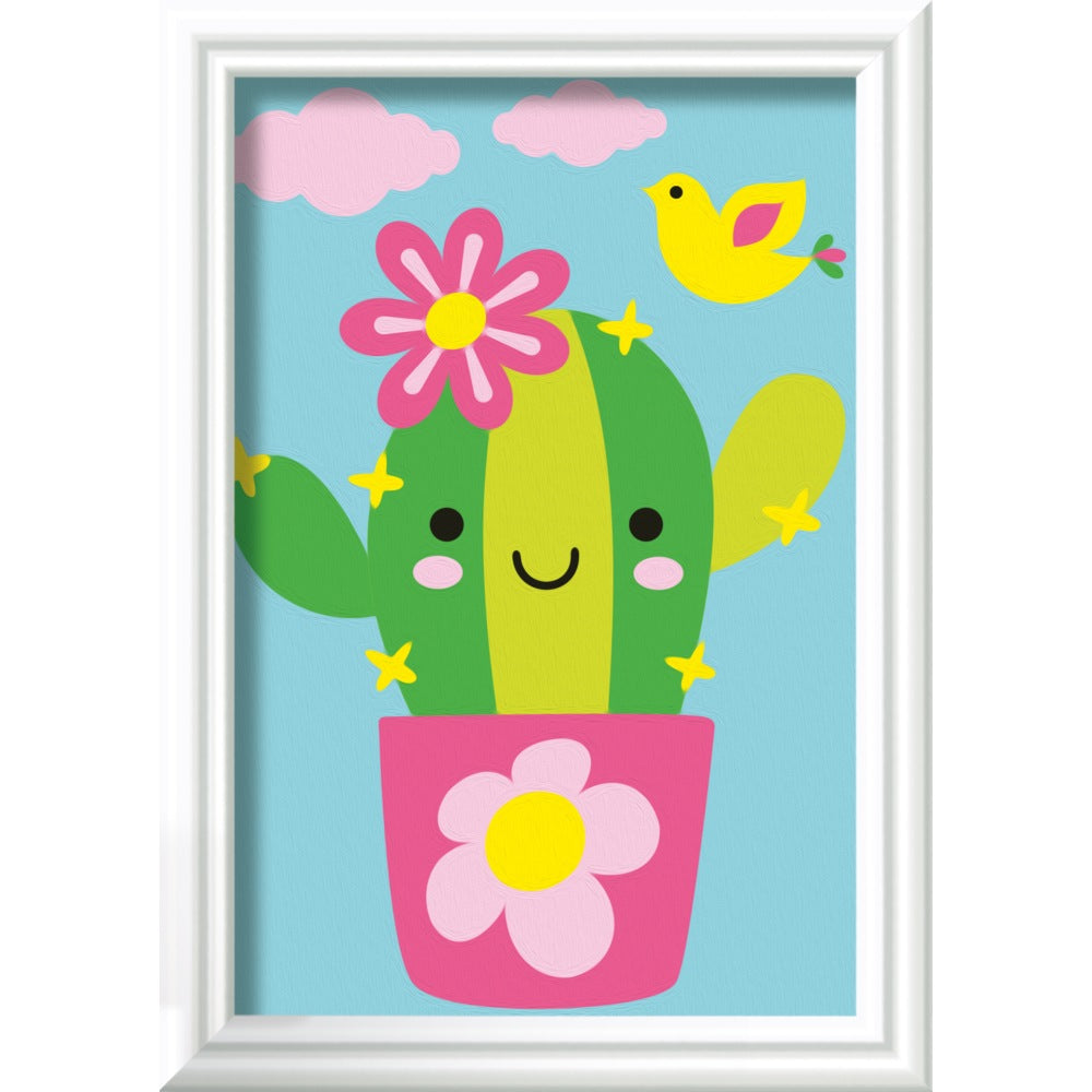CREART PICTURA PE NUMERE PENTRU COPII CACTUS IN GHIVECI - RAVENSBURGER (RVSPBN23660)