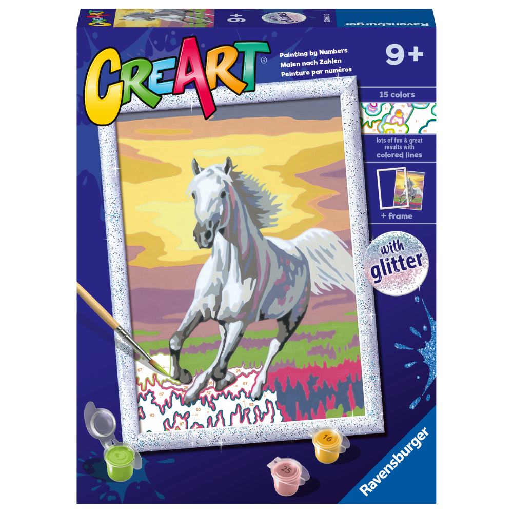 PAINT BY NUMBERS HORSE AT SUNSET - RAVENSBURGER (RVSPBN23663)