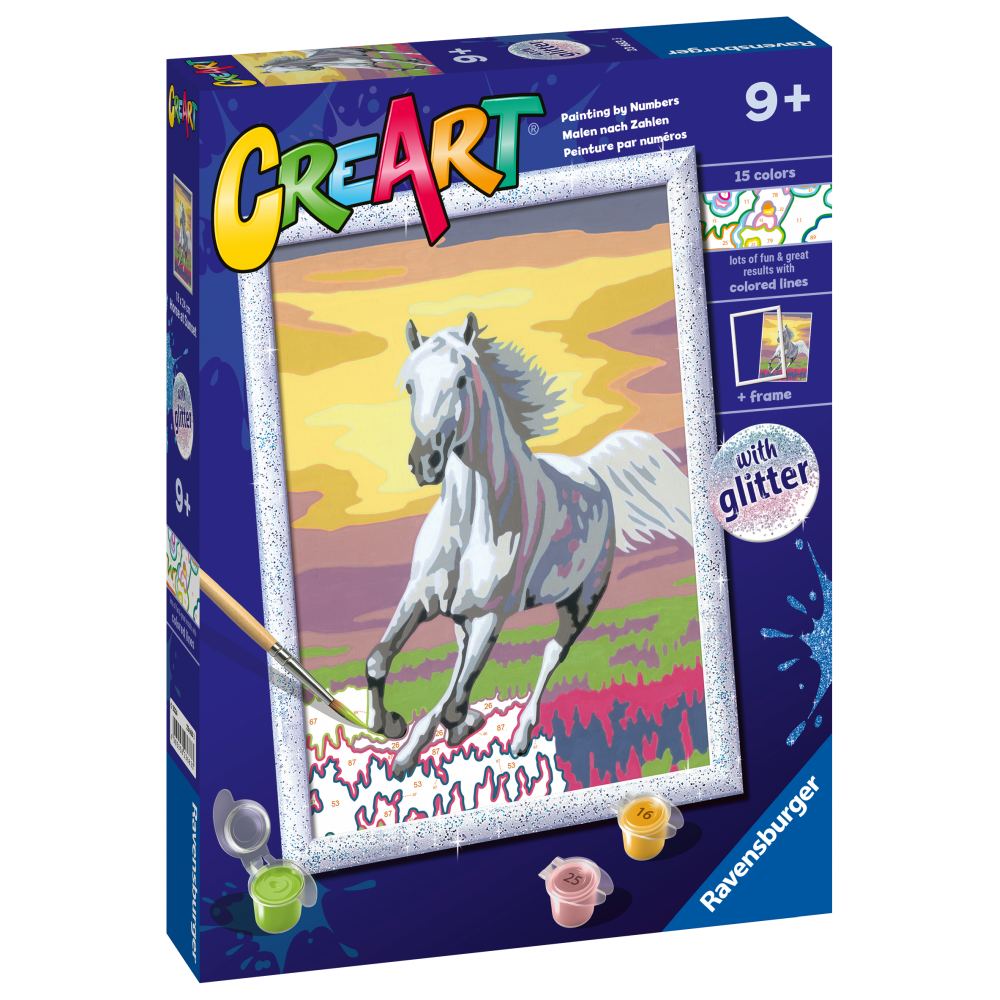 PAINT BY NUMBERS HORSE AT SUNSET - RAVENSBURGER (RVSPBN23663)