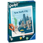 CREART PICTURA PE NUMERE PENTRU ADULTI NEW YORK PLIN DE CULOARE - RAVENSBURGER (RVSPBN23686)