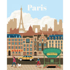 CREART PICTURA PE NUMERE PENTRU ADULTI PARIS PLIN DE CULOARE - RAVENSBURGER (RVSPBN23687)