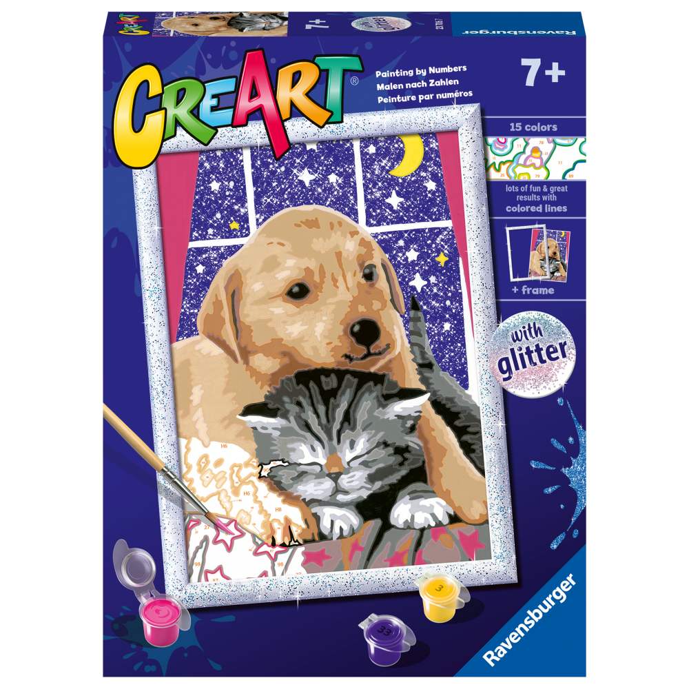 PAINTING BY NUMBERS FLUFFY FRIENDS - RAVENSBURGER (RVSPBN23706)