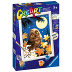 CREART PICTURA PE NUMERE PENTRU COPII BUFNITA CARE STRALUCESTE IN INTUNERIC - RAVENSBURGER (RVSPBN23711)